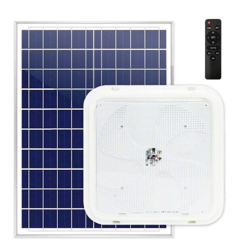 Aplica LED 100W, 200W sau 300W cu Panou Solar, Interior/Exterior, Plafoniera Patrata, Lumina Rece/Calda Imagine principală a produsului