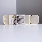 Organizator pentru tacamuri, 5 compartimente, 39.8 cm, Alb