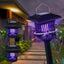 Lampă Solara Anti-Insecte 2 in 1 cu LED UV si Lumina Decorativa, Exterior/Interior, 3 Tipuri de Montaj