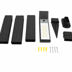 Lampă Solara LED pentru Gradina, 90 LED-uri, 3 Moduri Iluminare, Protectie IP65, Inaltime 83 cm, Culoare Negru