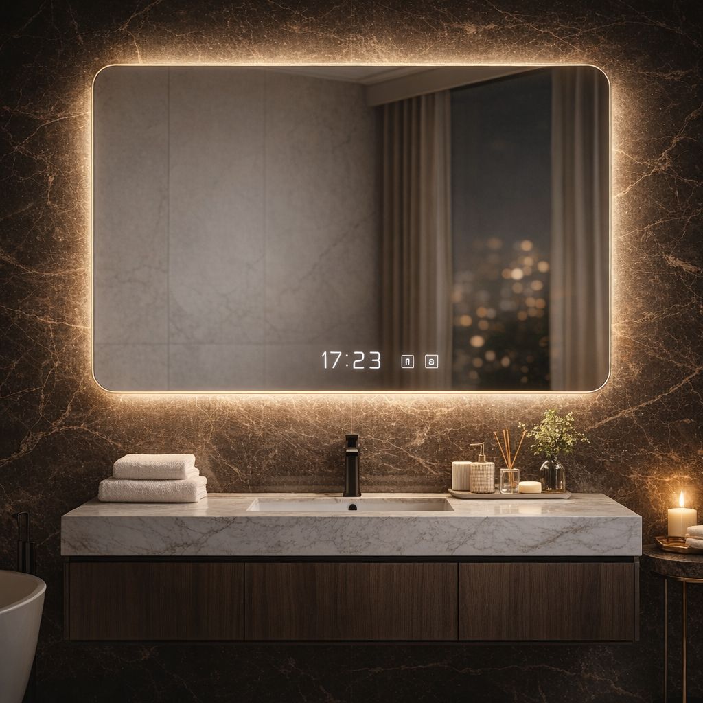 Oglindă LED Premium 80x60, cu touch si dezaburire