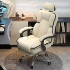 Scaun Ergonomic Directorial cu Suport Picioare Rabatabil Piele Ecologica