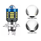 Bec LED H4 MOTO cu doua faze 3030 cu 61 LED SMD temperatura 6000k putere 160W 15000 lm