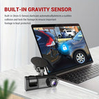 RESIGILAT - Camera auto tripla FullHD, 3 camere-fata/spate/interior, ecran 2'', G Senzor