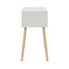Noptiera cu picioare retro – 44 x 29 x 18 cm – cu raft de depozitare si design vintage