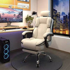 Scaun Ergonomic Directorial cu Suport Picioare Rabatabil Piele Ecologica