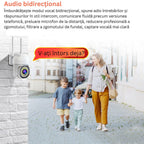Cameră de supraveghere WIFI pentru exterior, HD panoramica, vedere nocturna