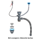 RESIGILAT - Chiuveta multifunctionala cu 2 cascade cu accesorii incluse, afisaj digital a temperaturii si