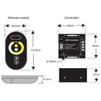 Controller LED RGB pentru Bandă LED, cu touch, 12V/24V, cu telecomanda