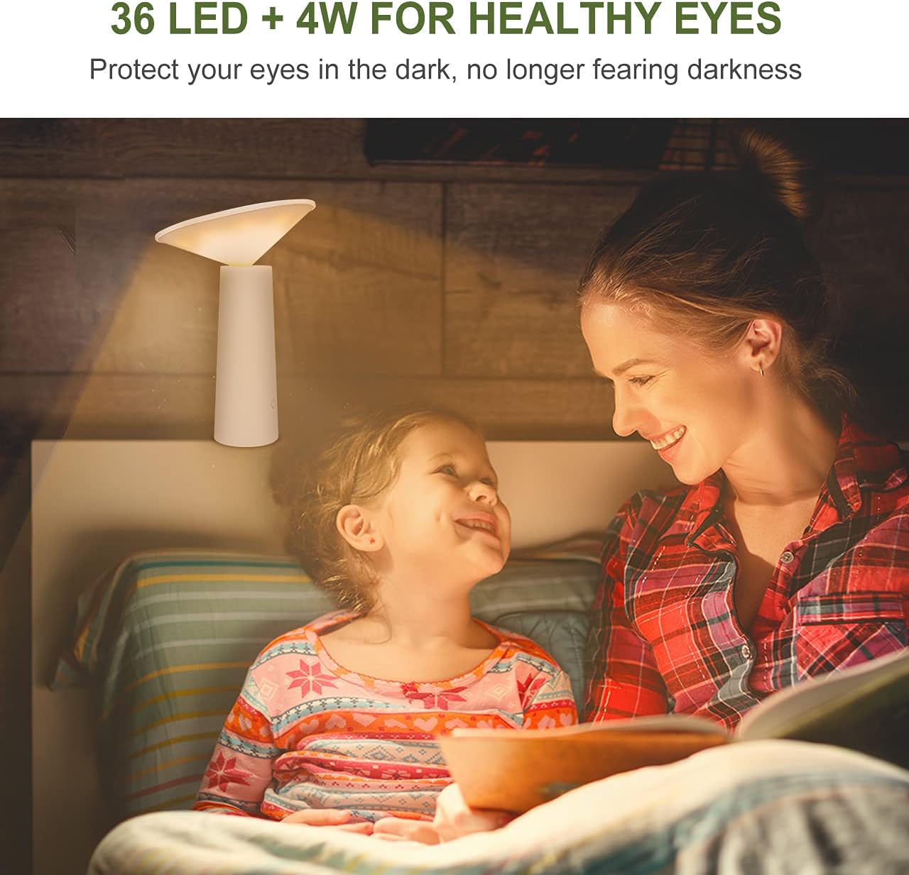 Mini Lampă de birou, LED, cu lumina indirecta, touch control, incarcare USB, rotire 40°