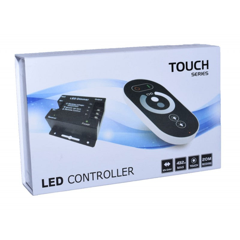 Controller LED RGB pentru Bandă LED, cu touch, 12V/24V, cu telecomanda