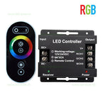 Controller LED RGB pentru Bandă LED, cu touch, 12V/24V, cu telecomanda