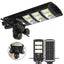 Lampă cu panou solar, 450 W, cu 3 camere supraveghere incorporate, slot sim, 4G, 12MP