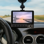 Camera Auto cu Oglindă Retrovizoare 3-in-1 – Ecran 4 inch, viziune nocturna, detectie miscarilor