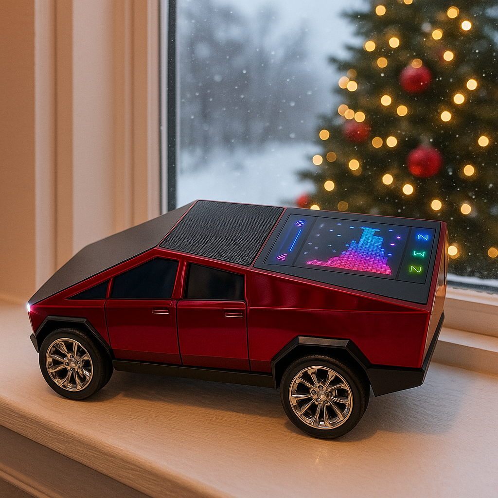 Boxa Portabila Cyber Truck Speaker Wireless TWS cu Sunet 3D si Design Futurist Imagine secundară a produsului