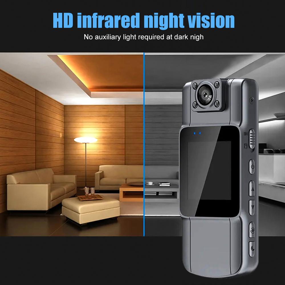 Camera corporala Cam HD cu lentila rotativa, WIFI, Vedere Nocturna IR si Autonomie 7 Ore