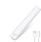 Lampă LED cu senzor de miscare, suport magnetic, reincarcare prin USB, portabila, lumina rece