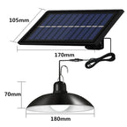 Lampă solara suspendata cu 2 becuri LED, telecomanda, 50W