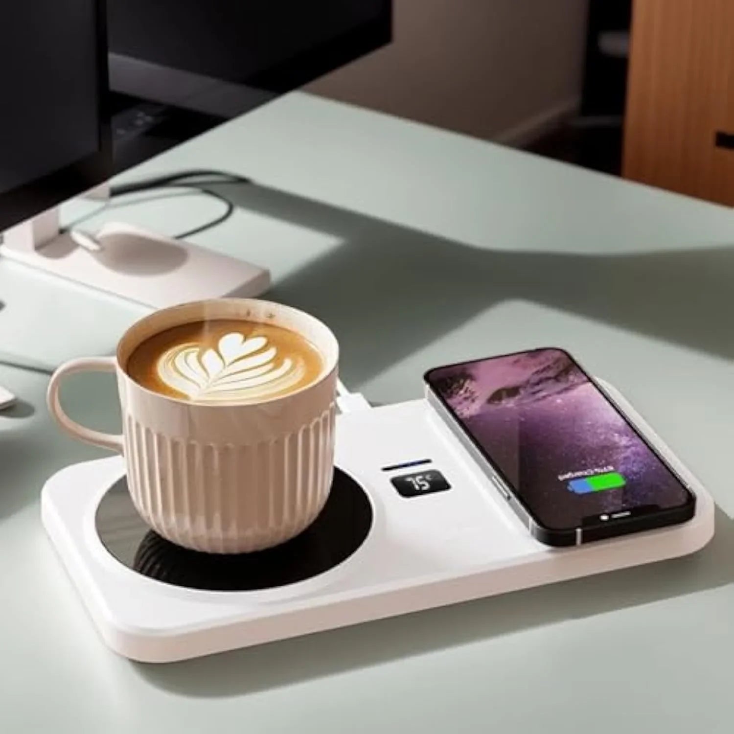 Incalzitor electric pentru cana cu incarcare wireless – control inteligent al temperaturii Imagine principală a produsului