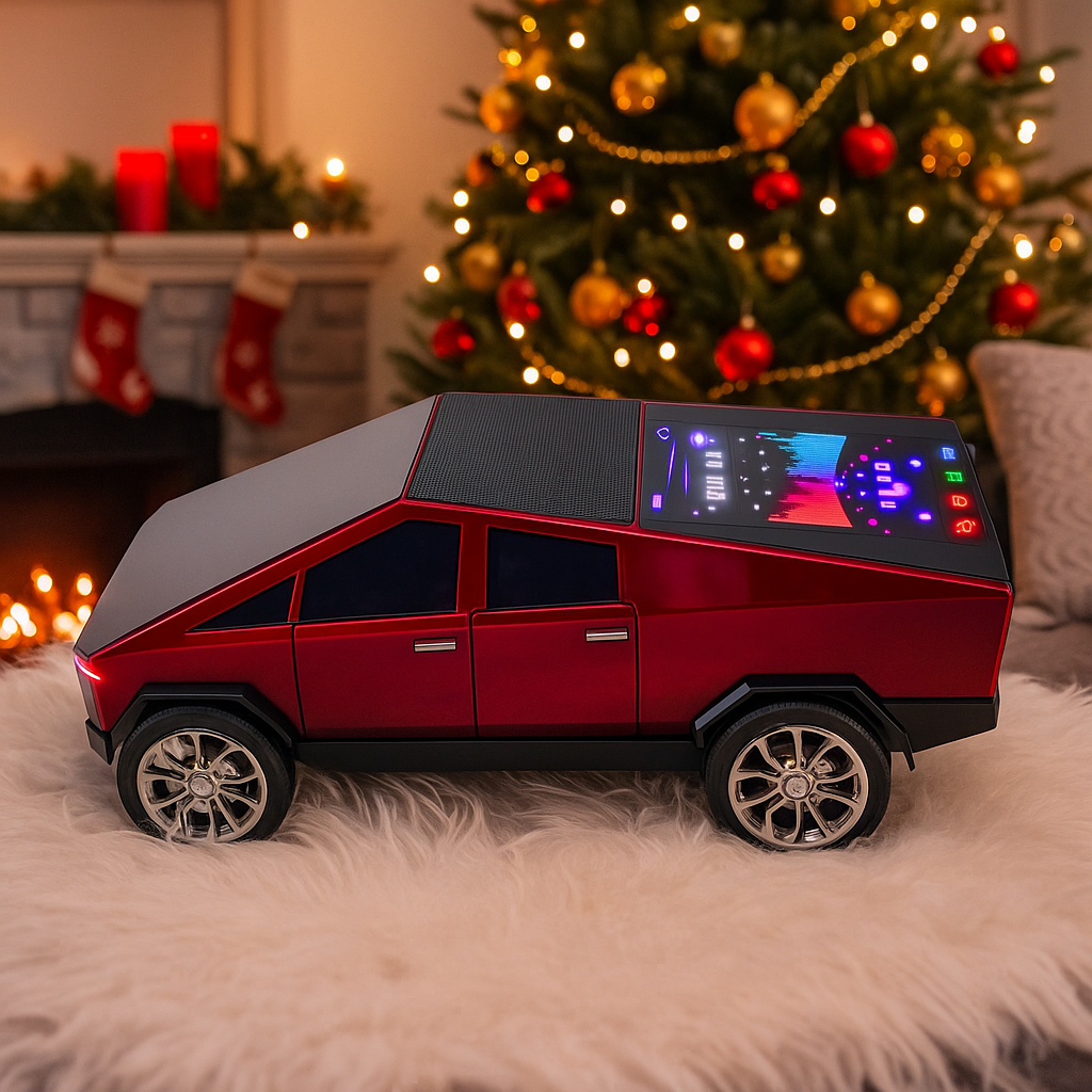 Boxa Portabila Cyber Truck Speaker Wireless TWS cu Sunet 3D si Design Futurist Imagine principală a produsului