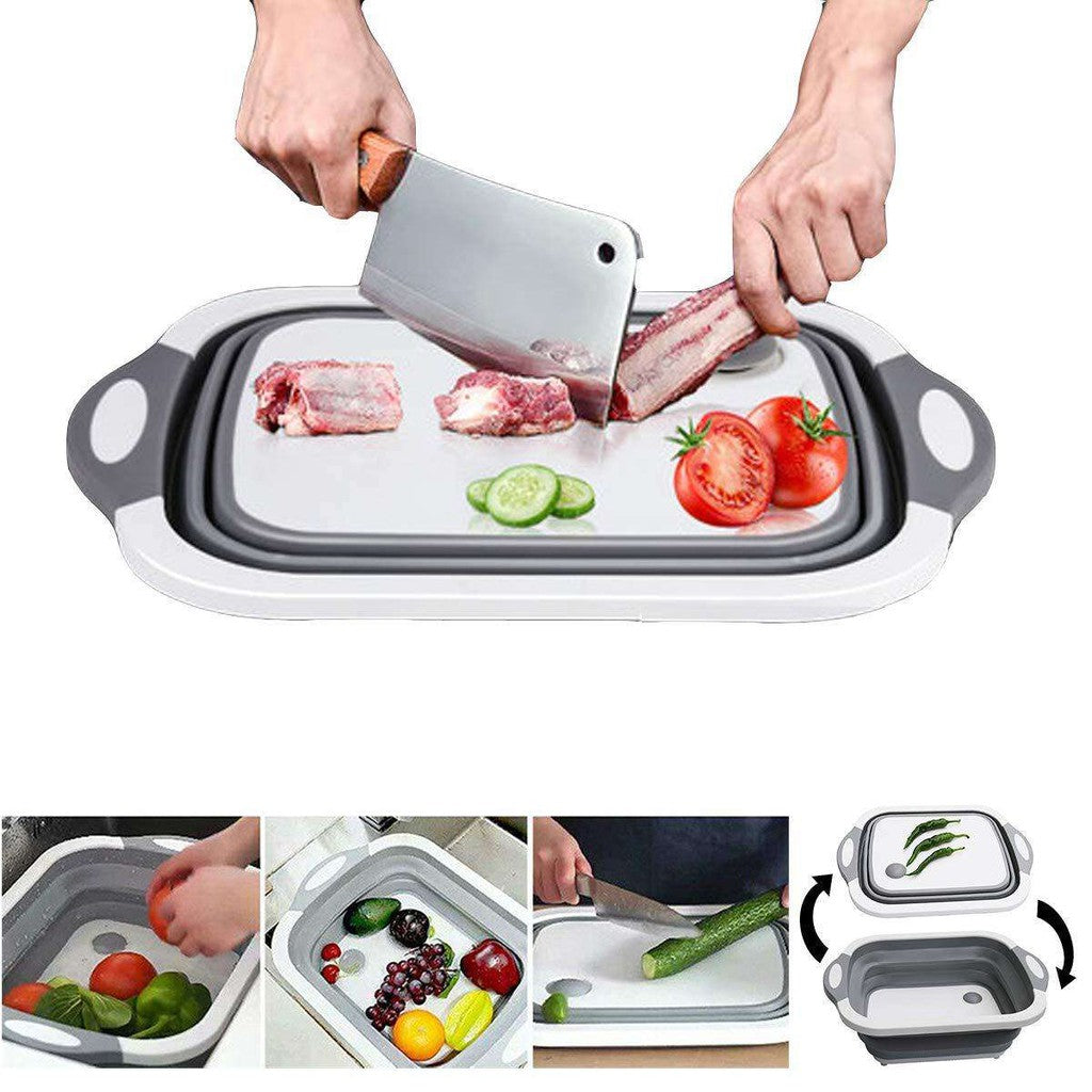 Tocator 3 in 1 multifunctional, pliabil, scurgator, uscator pentru alimente Imagine secundară a produsului