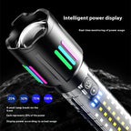 Lanterna LED Profesionala CB 519B Reincarcabila, Metalica, cu Zoom Telescopic