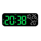 Ceas digital de perete cu afisaj LED, afisare temperatura si data, mod de noapte