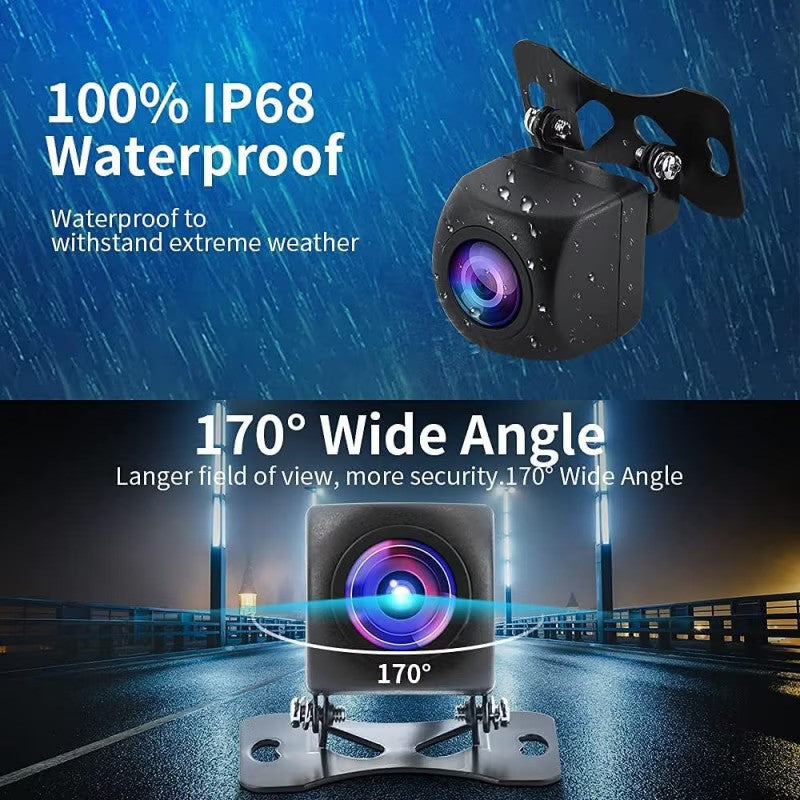 Camera marsarier universala AHD 1080P / 720P -170 grade, pentru montaj Fata sau Spate, prindere prin suruburi