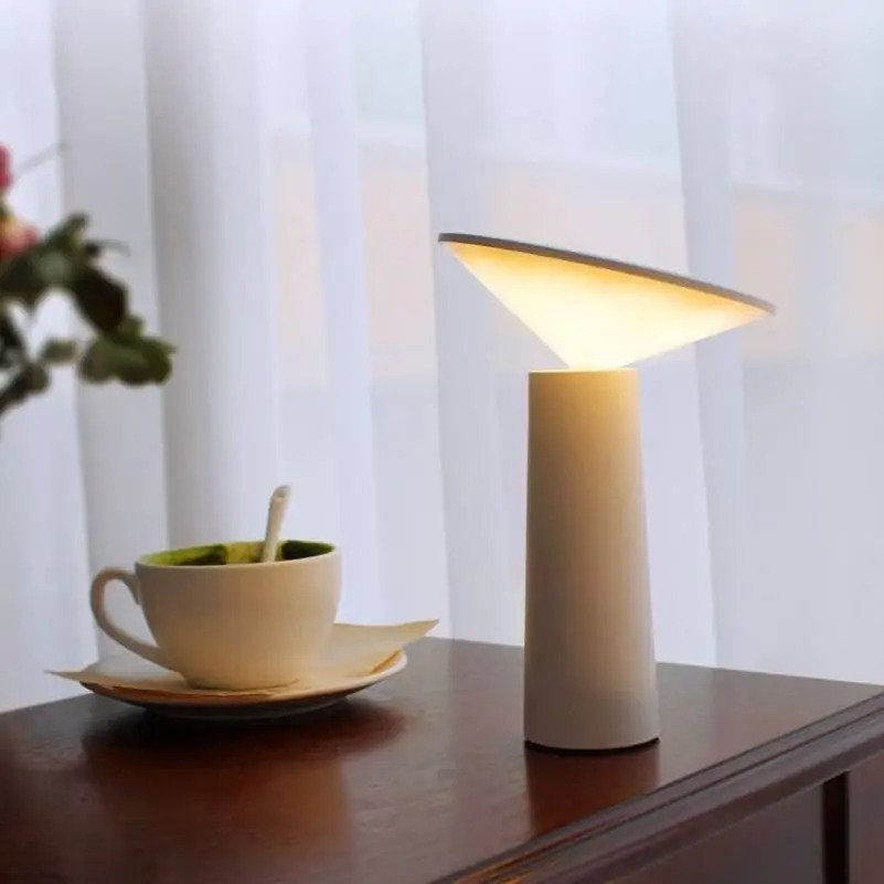 Mini Lampă de birou, LED, cu lumina indirecta, touch control, incarcare USB, rotire 40°