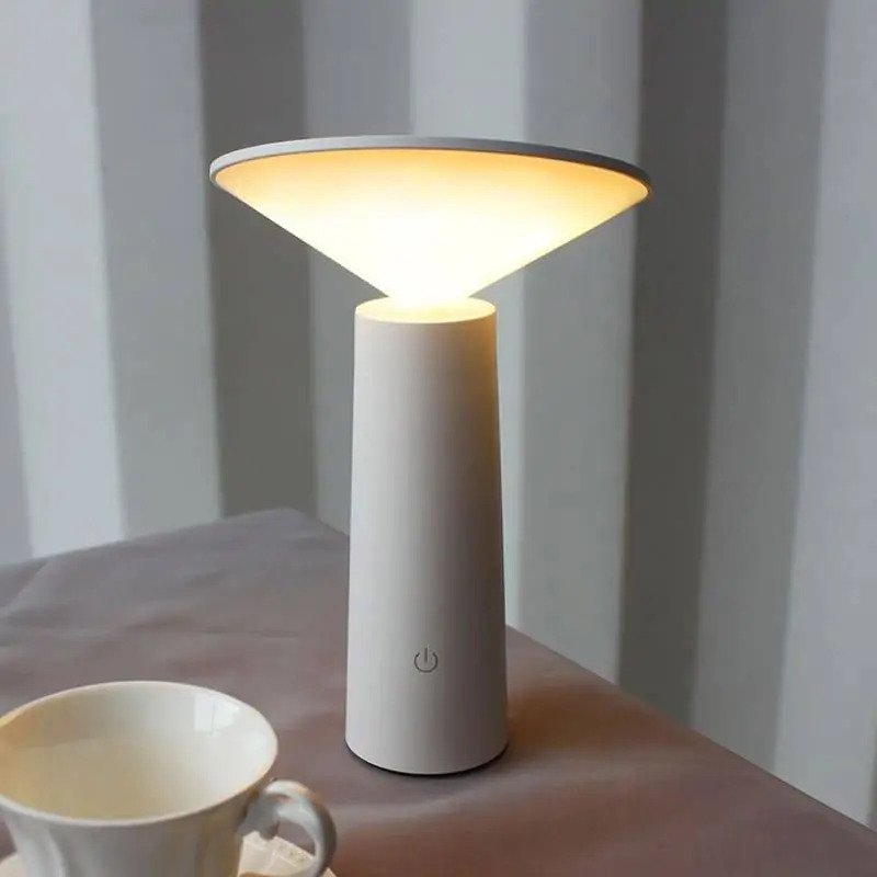 Mini Lampă de birou, LED, cu lumina indirecta, touch control, incarcare USB, rotire 40° Imagine secundară a produsului