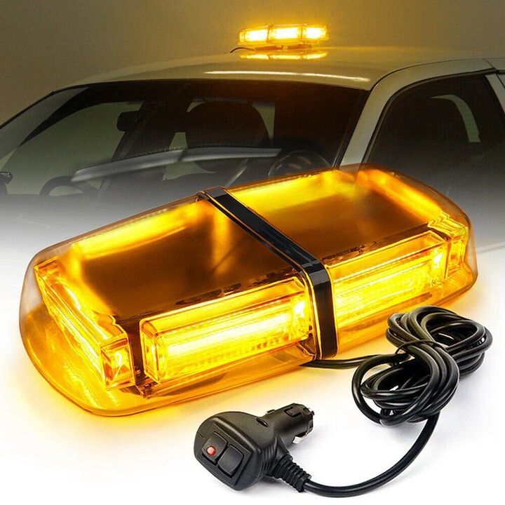 Girofar LED Galben 36LED Stroboscopic 12V/24V Imagine principală a produsului