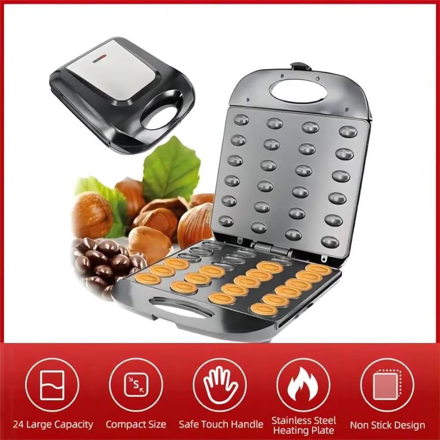 Aparat pentru preparat forme de nuci Hoffmans, 24 forme, 1400W