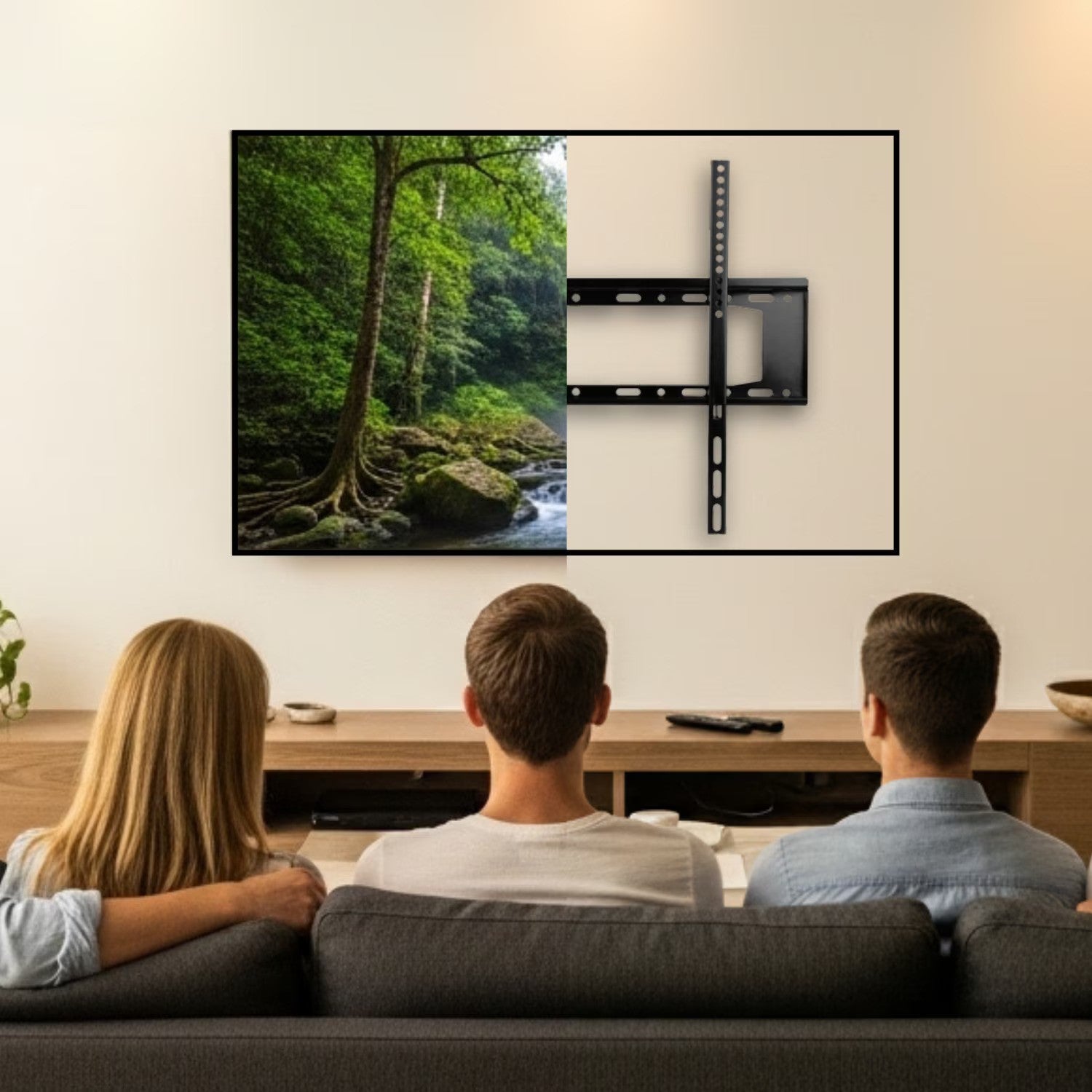 Suport TV fix universal pentru televizoare 40–85 inch, capacitate 75 kg Imagine principală a produsului