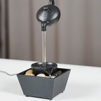 Fantana decorativa cu ceainic suspendat, alimentare USB si baterii, 27.5x11.7x11.7cm