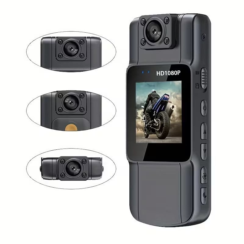 Camera corporala Cam HD cu lentila rotativa, WIFI, Vedere Nocturna IR si Autonomie 7 Ore
