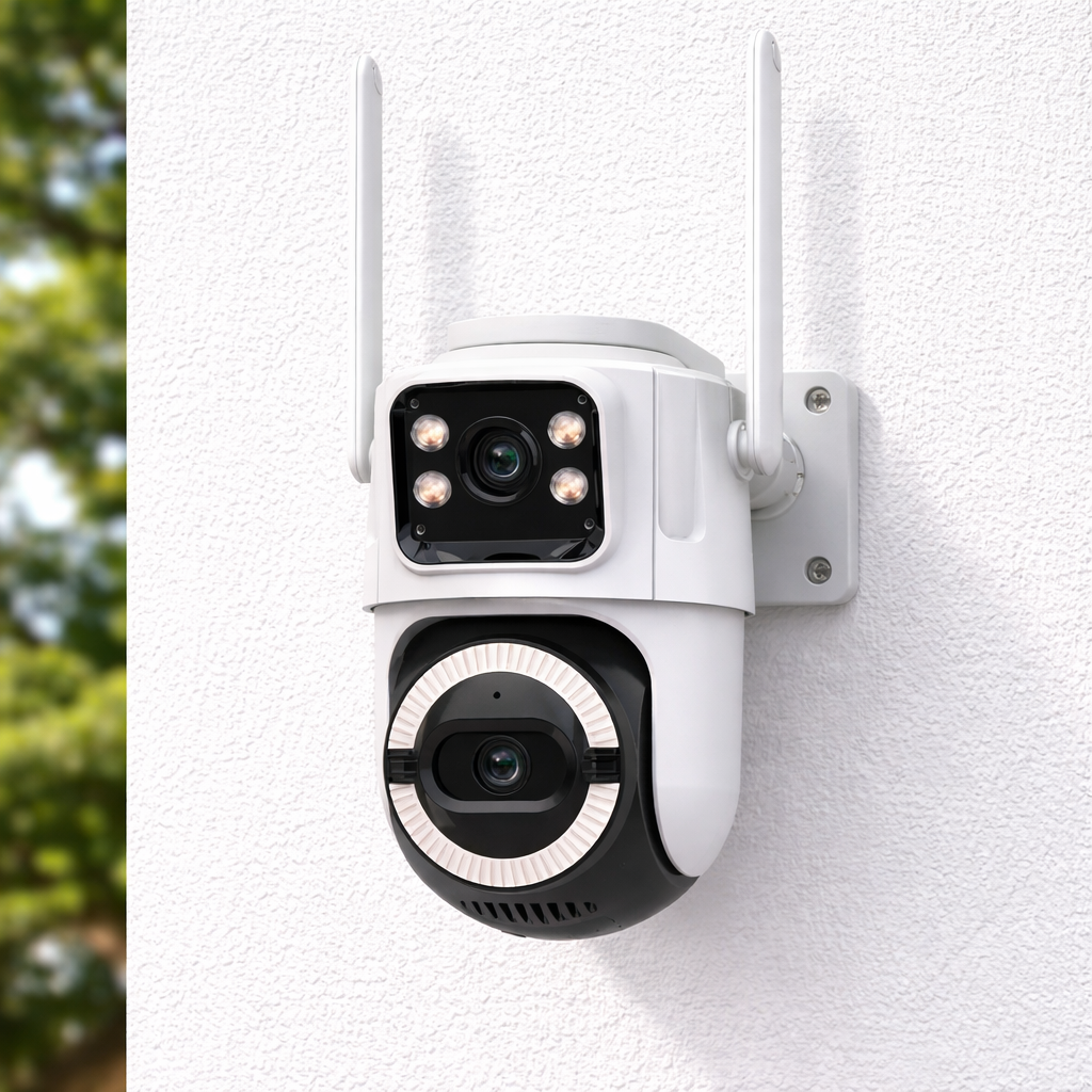 Camera supraveghere WIFI dual-lens 6MP cu vedere panoramica 360° Imagine principală a produsului
