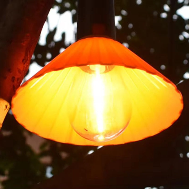 Lampă camping portabila, ghirlanda LED, rezistenta la apa, design bec oval, 5W