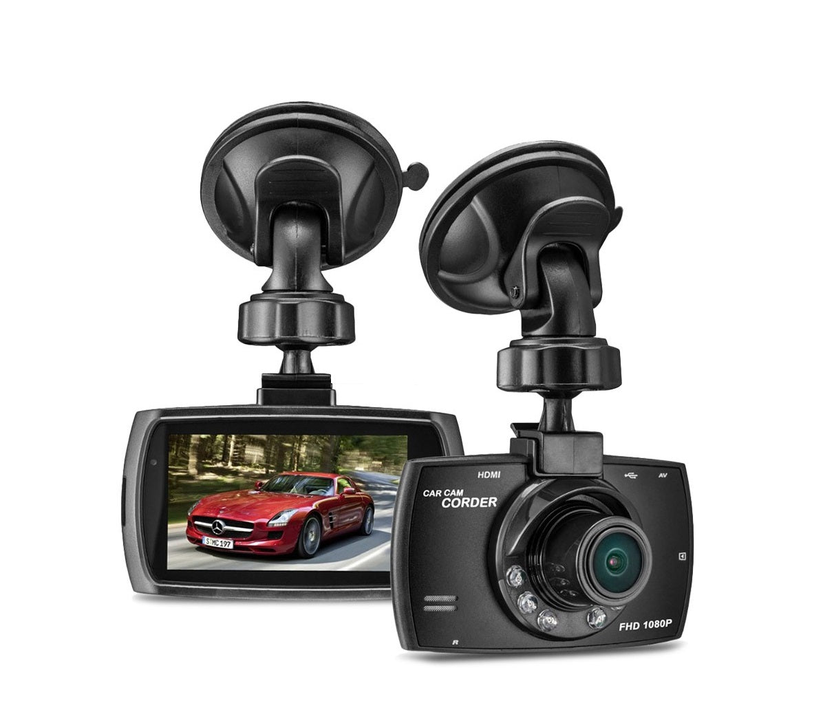 Camera video auto, Full HD 1080P, DVR LCD 2.4 inch, Night Vision G-Sensor Imagine principală a produsului