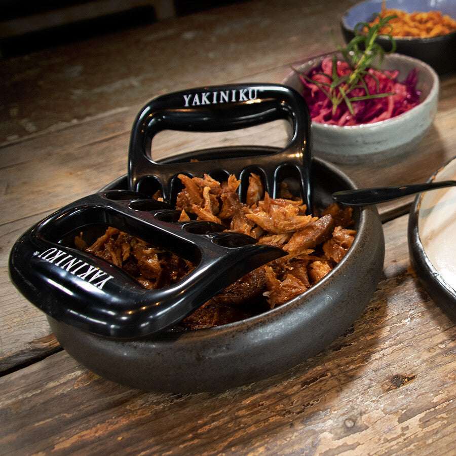 Set 2 gheare pentru carne si preparate pulled pork 11 x 11 x 2, 5 cm, Bear Paws