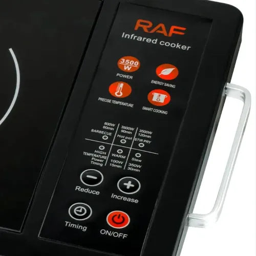 Plita Electrica cu Control Tactil, Plita de Gatit cu Incalzire Radianta Infrarosu, 3500W