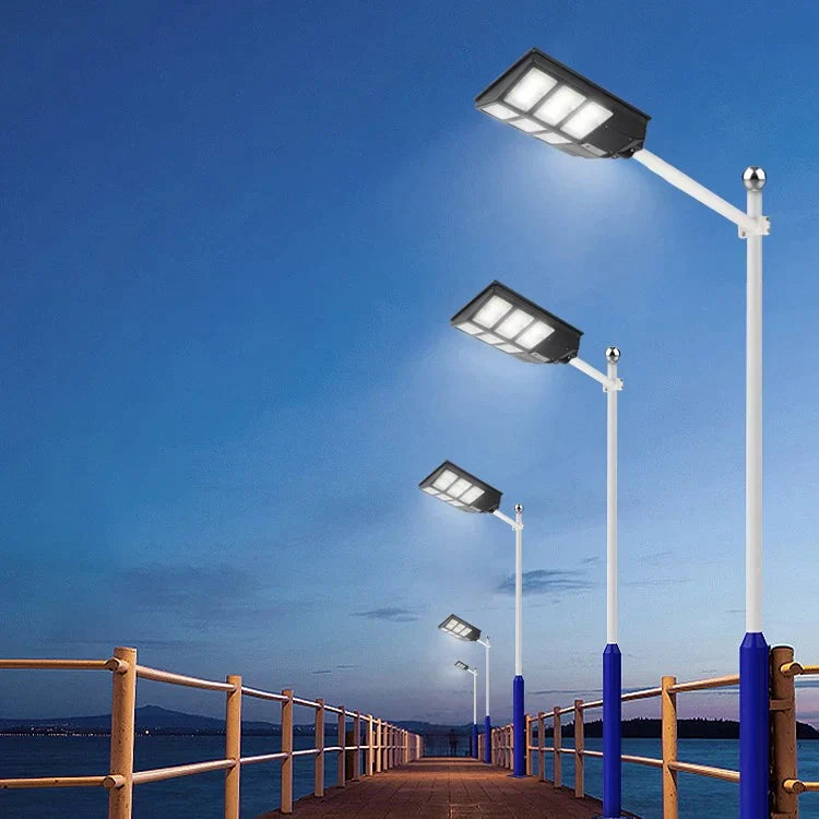 Lampă solara stradala 600W/800W/1000W, Telecomanda, suport metalic