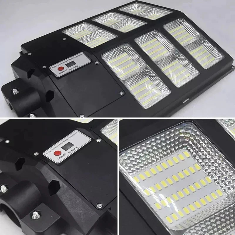 Lampă solara stradala 600W/800W/1000W, Telecomanda, suport metalic