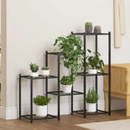 Raft depozitare multifunctional cu 7 niveluri negru 95x82.5x27.5 cm