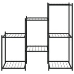 Raft depozitare multifunctional cu 7 niveluri negru 95x82.5x27.5 cm