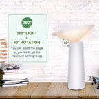 Mini Lampă de birou, LED, cu lumina indirecta, touch control, incarcare USB, rotire 40°