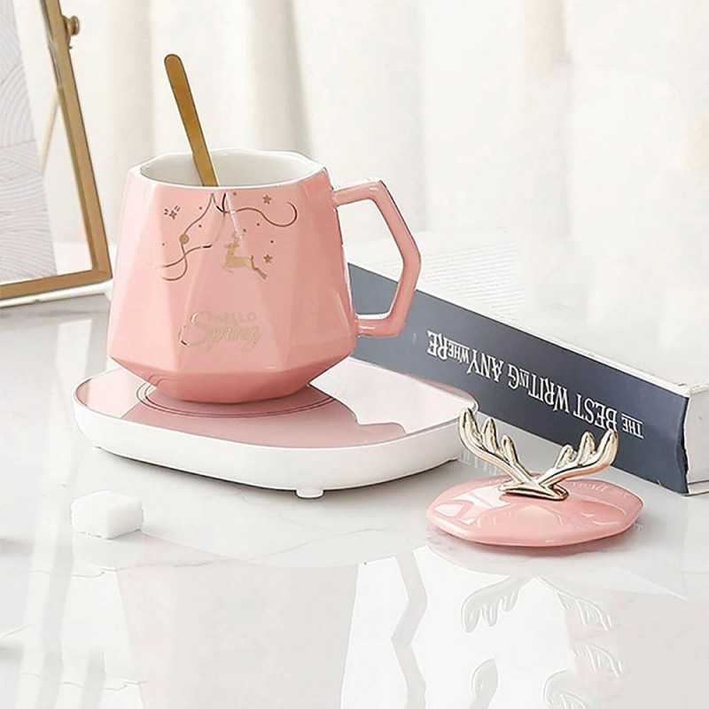 Incalzitor Electric Inteligent pentru ceai, cafea, control tactil, alimentare Priză