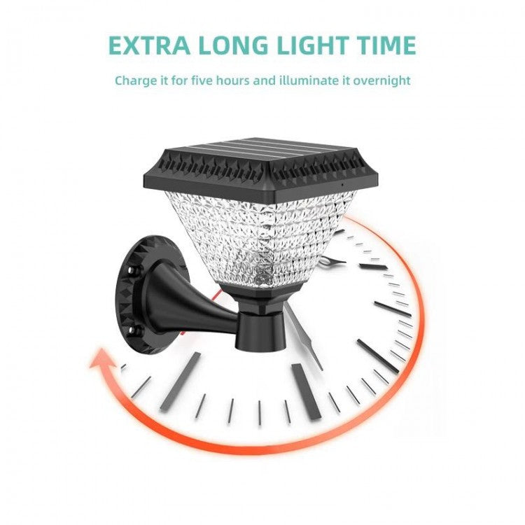 Lampă solara de perete, lumina calda si RGB, cu telecomanda, hexagonala, 6w