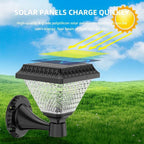 Lampă solara de perete, lumina calda si RGB, cu telecomanda, hexagonala, 6w