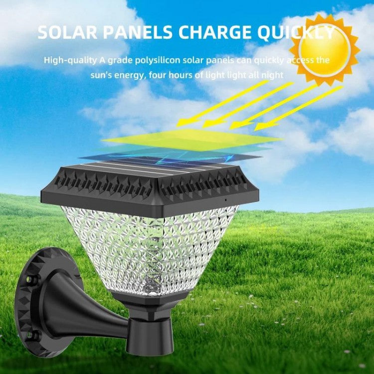 Lampă solara de perete, lumina calda si RGB, cu telecomanda, hexagonala, 6w