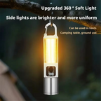 Lanterna LED telescopica, cu display si carlig de prindere, incarcare USB Type-C, CB-005